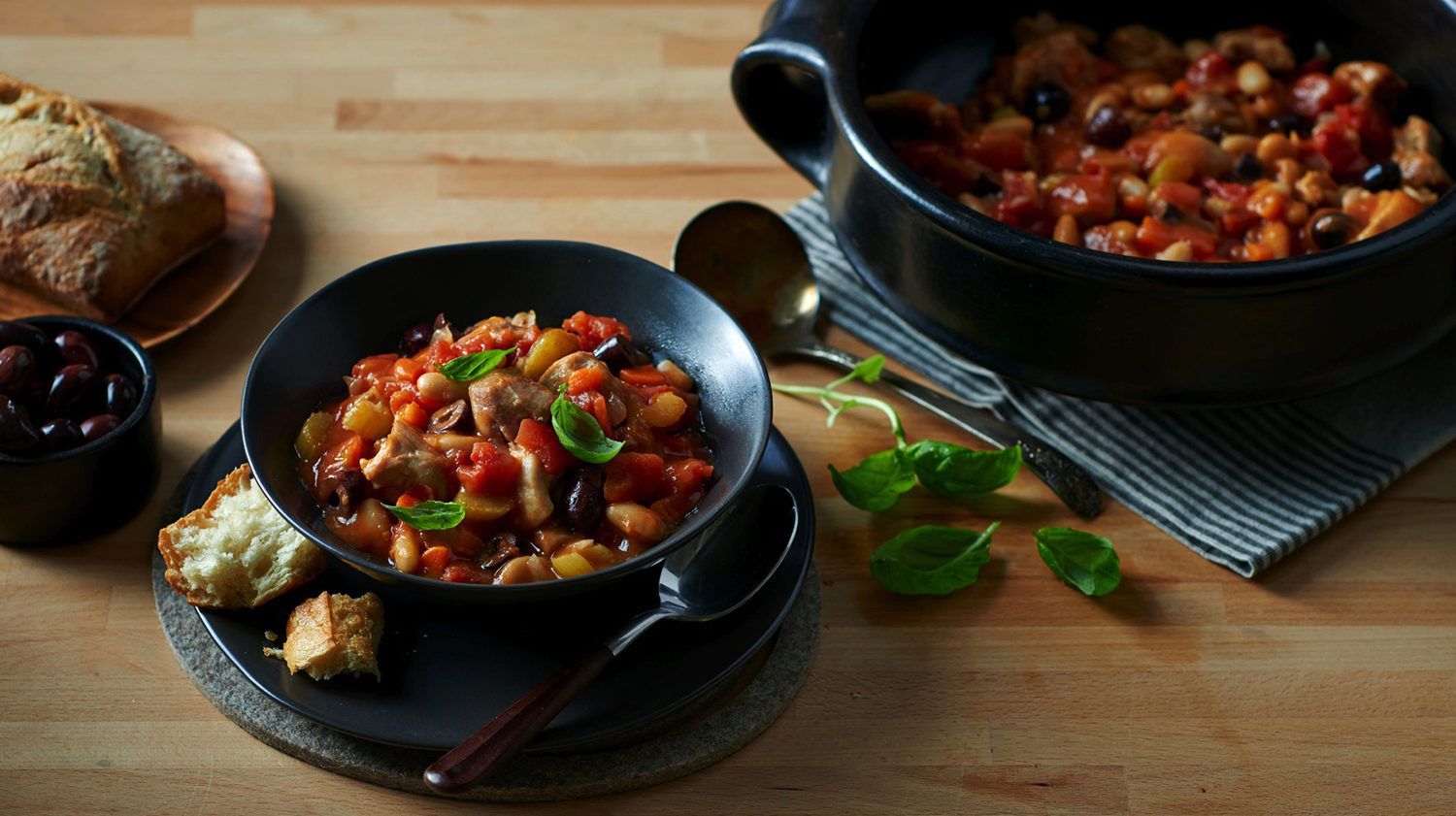 Easy Tomato & Basil Chicken Stew