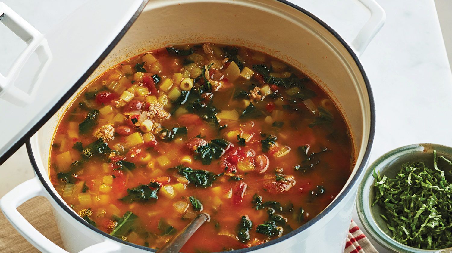 Fall Minestrone with Turkey & Squash