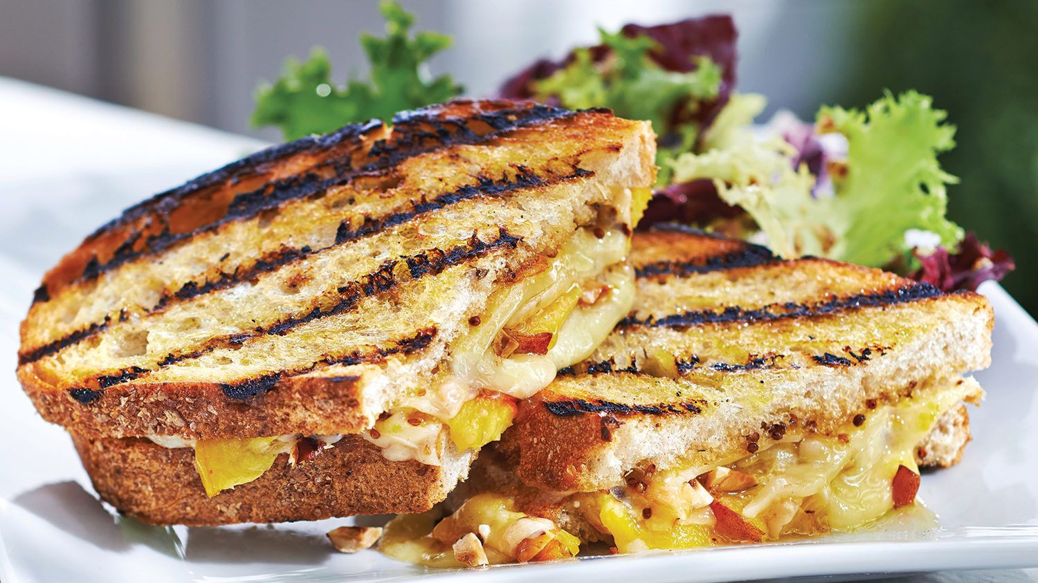 Peach & Comté Grilled Cheese | Foodland