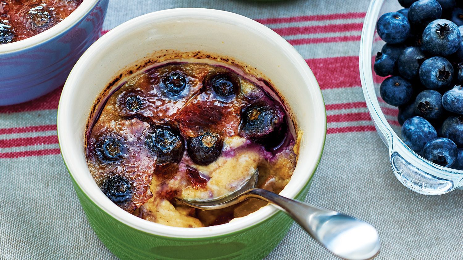 Cinnamon Blueberry Crème Brulee