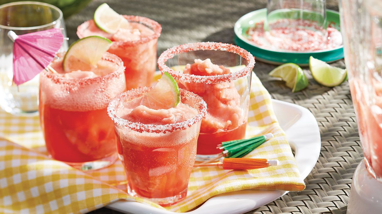 Frozen Watermelon Margaritas