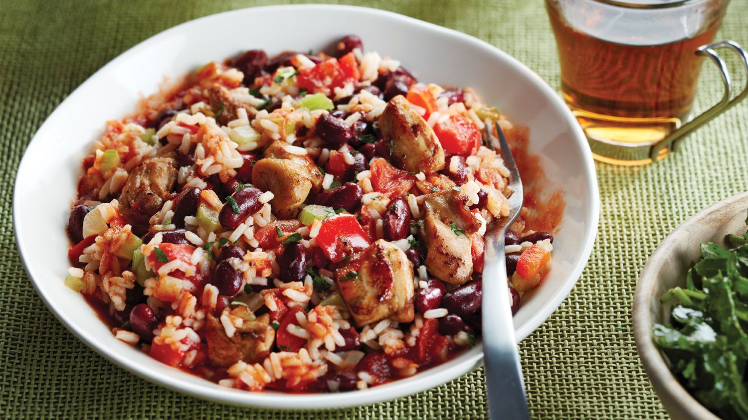 Multicooker cajun chicken rice & beans