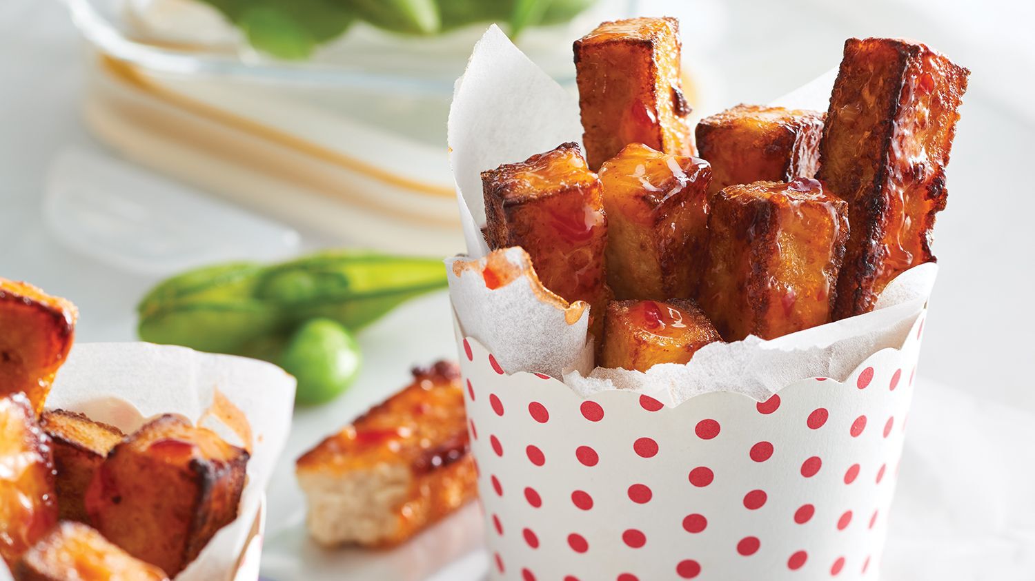 Sweet chili tofu fingers