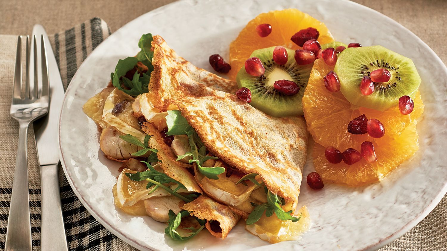 Recipe turkey brie cranberry crepes