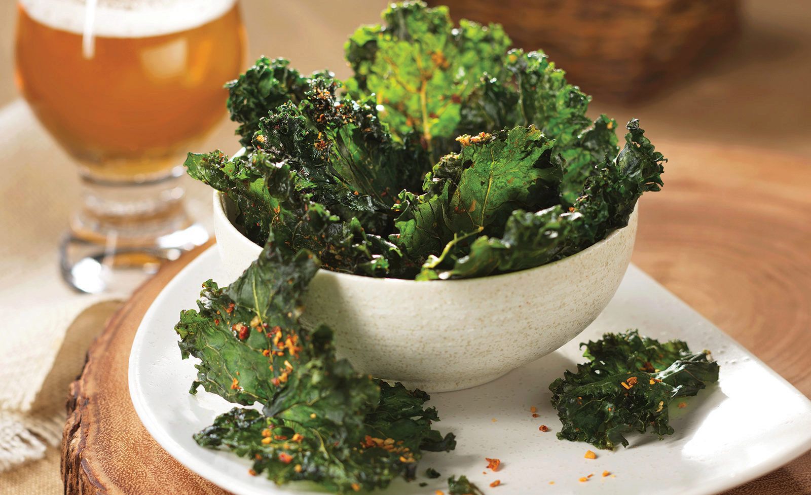 Cajun-spiced kale chips