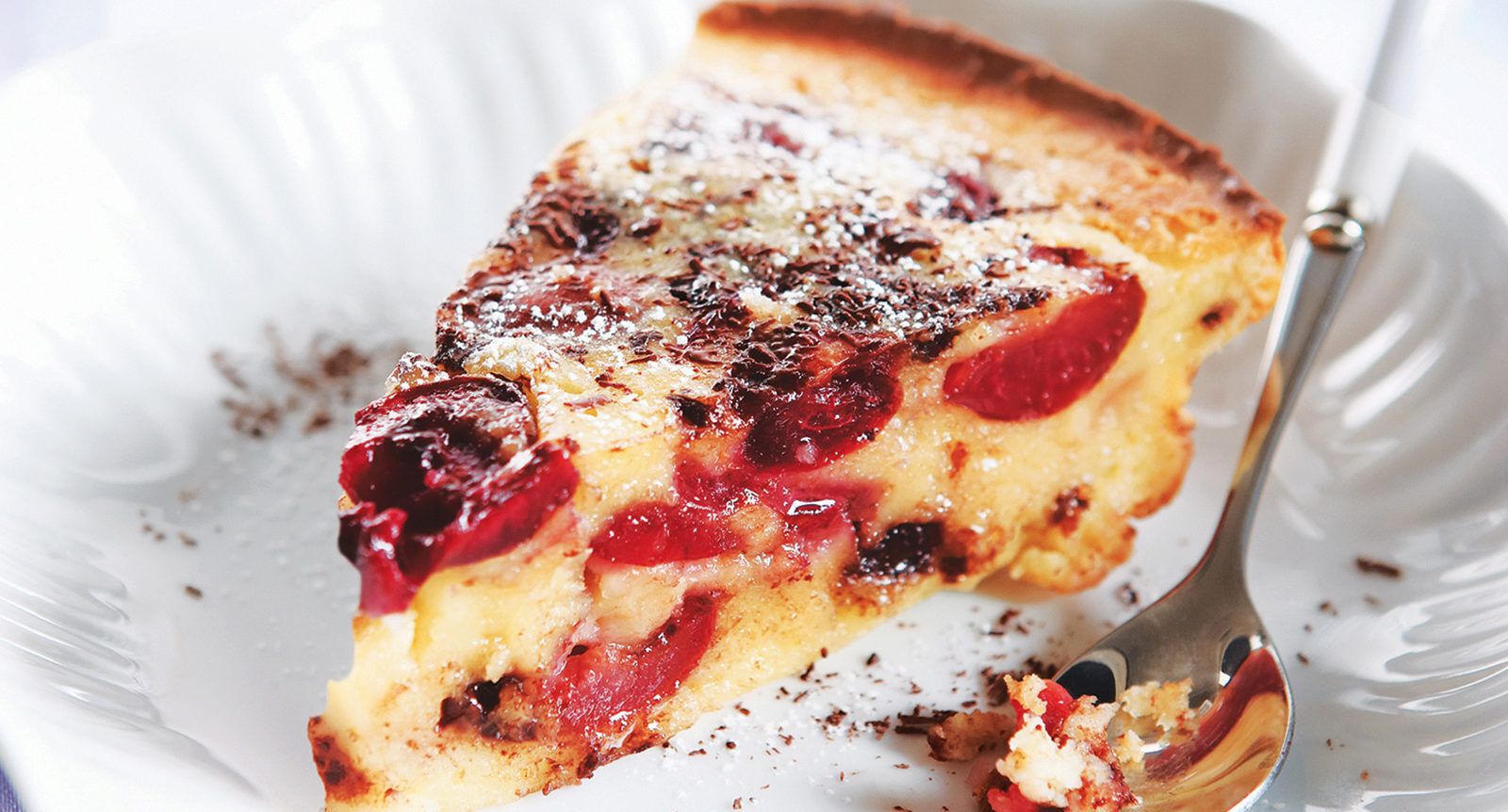 Cherry chocolate clafoutis