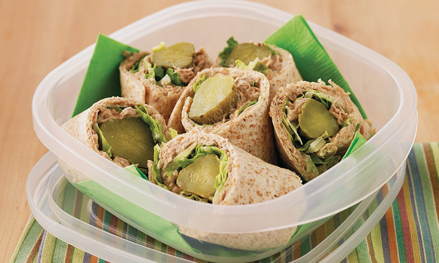 Tuna & Pickle Pinwheels