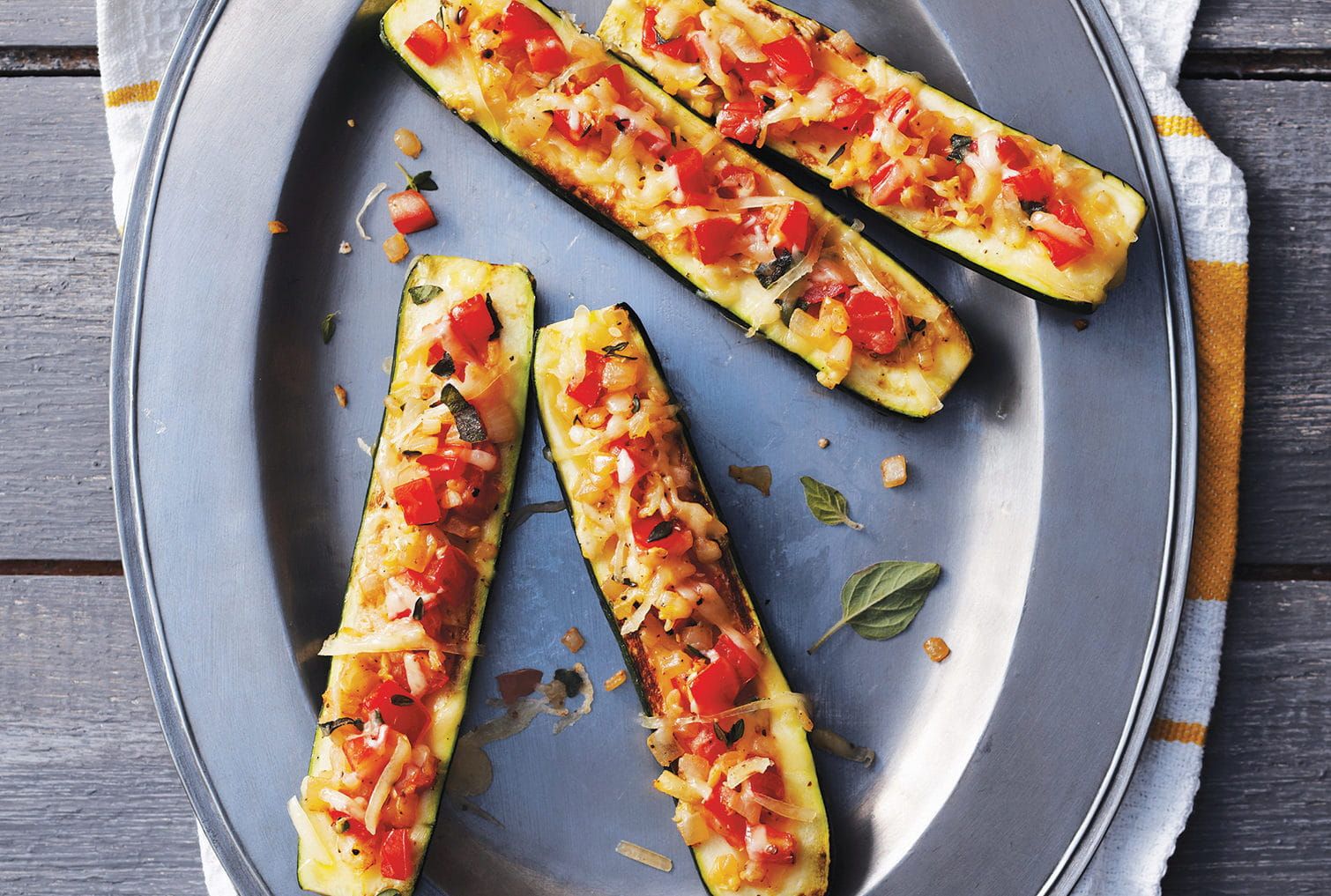 tomato-cheese-stuffed-zucchini