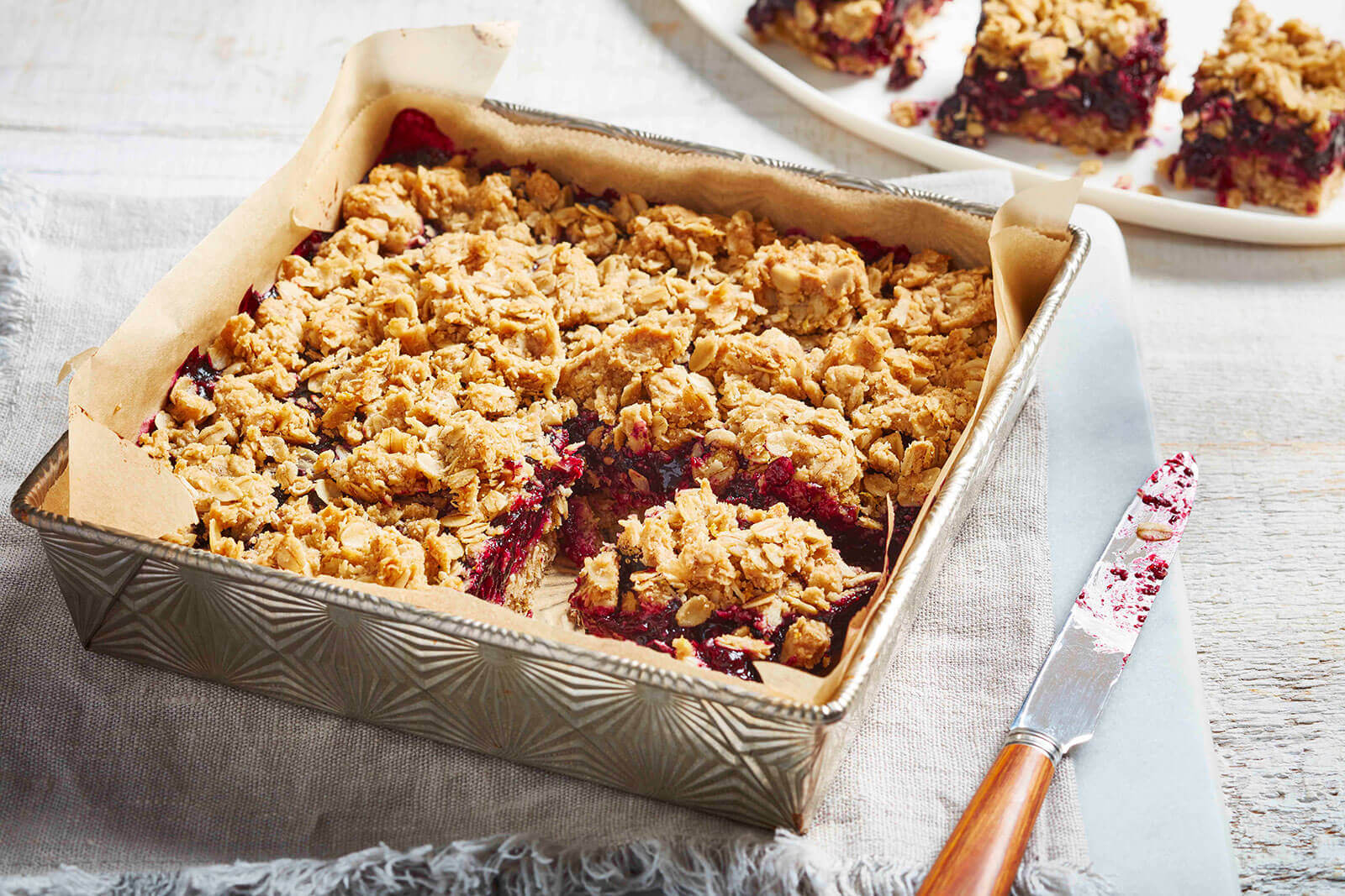 Blueberry Lemon Crumble Bars