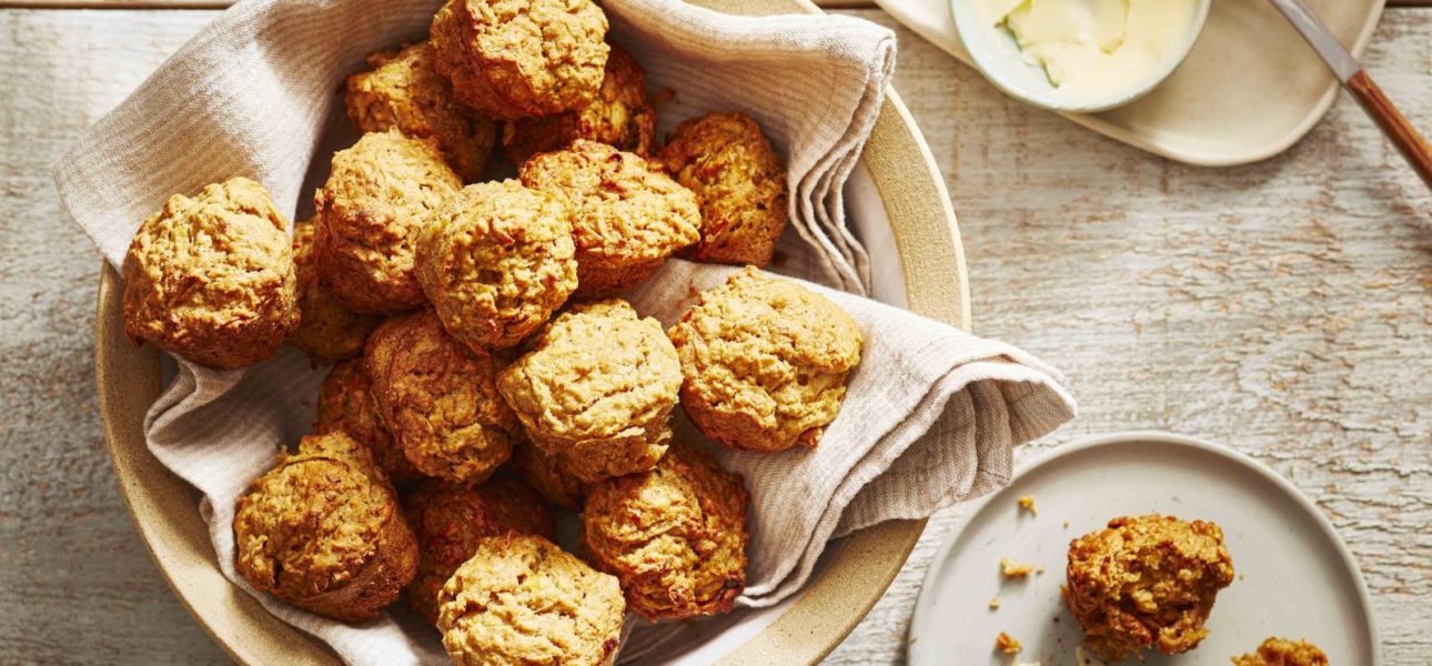 Pumpkin, Apple and Oat Mini Muffins