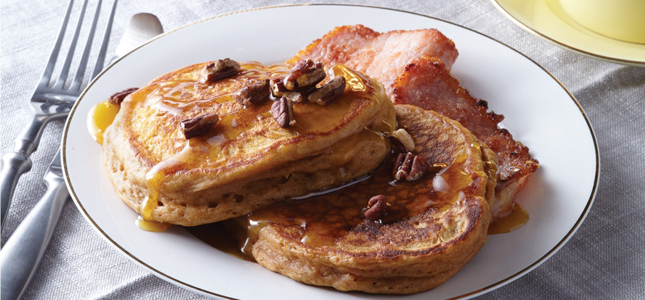 Sweet Potato Gingerbread Pancakes