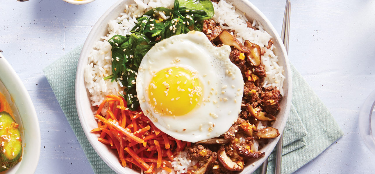 Easy Beef Bibimbap Rice Bowl