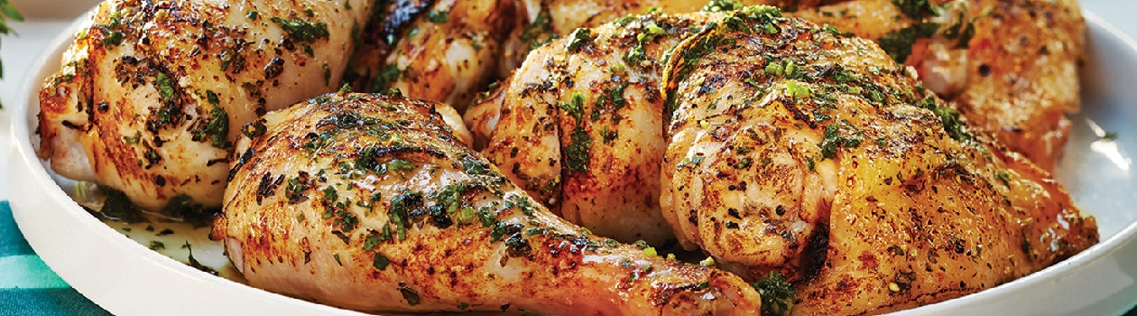 Grilled chicken lemon herb sauce